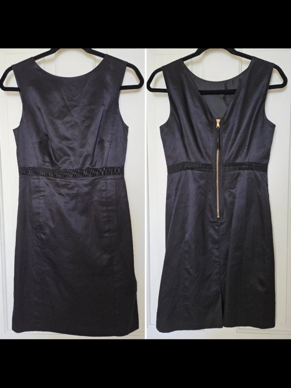 Marc by Marc Jacobs Black Dress Designer Cocktail Sheath Size 2 Silky Sleeveless